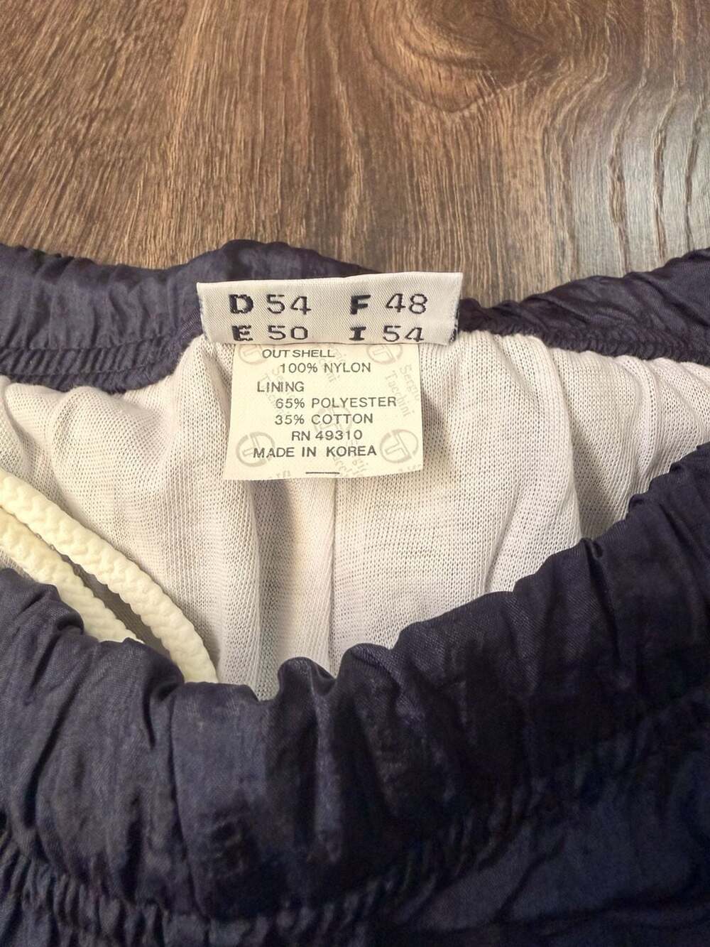 Vintage Sergio Tacchini Blue Windbreaker Track Pants Size 38 - Picture 5 of 7